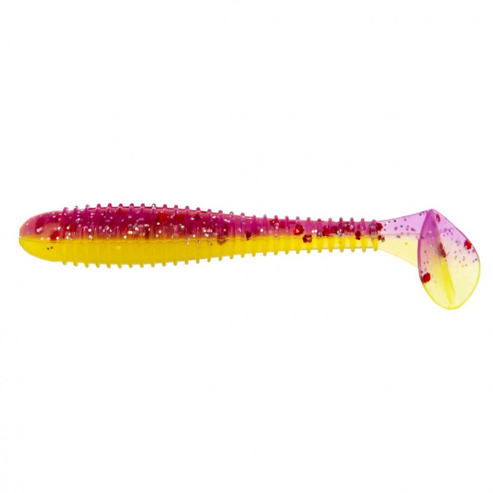 Виброхвост Helios Catcher 2,75"/7 см, цвет Fio & Acid lemon 7 шт HS-1-027 , 